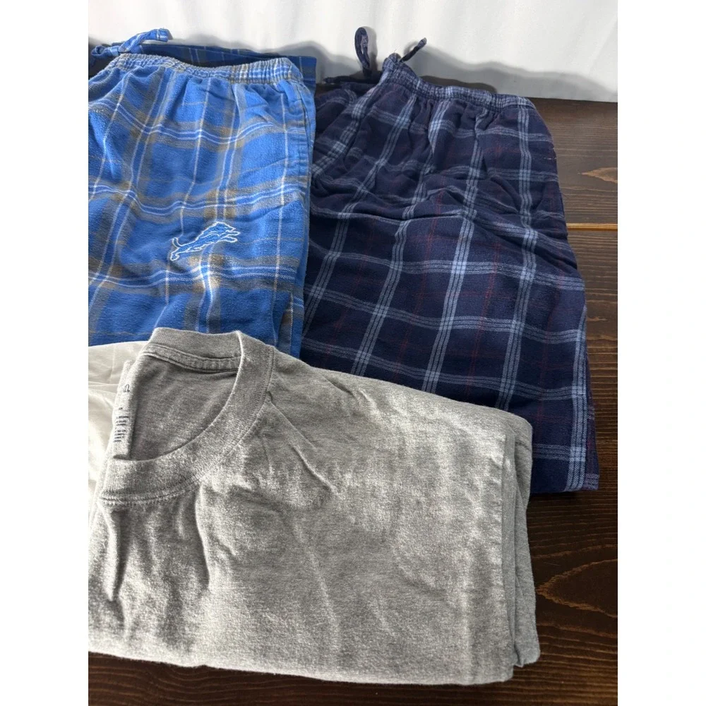 Mens‎ Sleepwear Bundle XL Detroit Lions High Sierra Stafford Hanes Pajamas 6pc